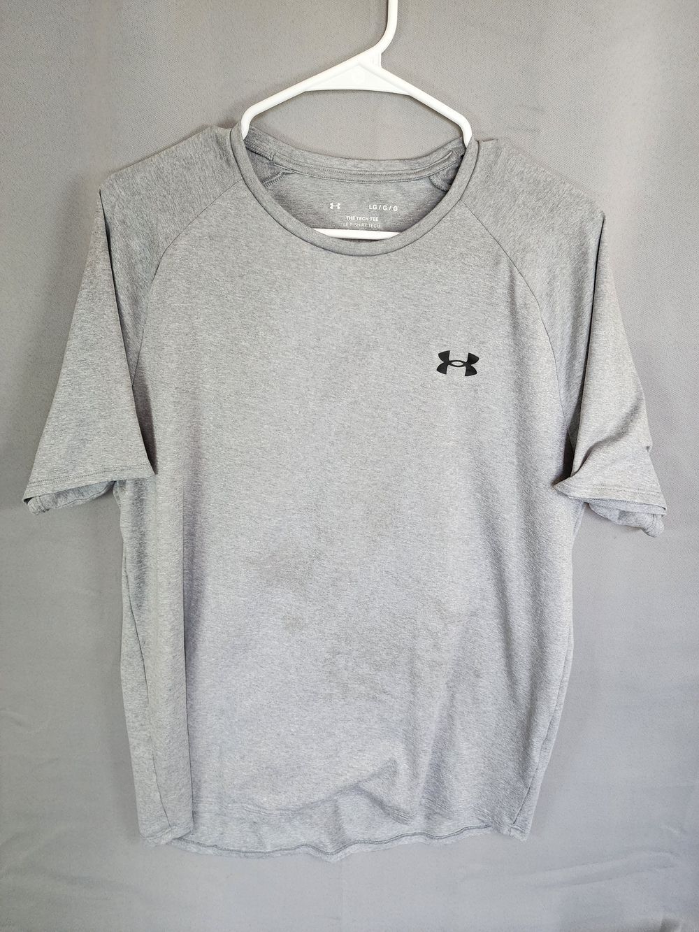 Under Armour Light Gray Short Sleeve Athletic Tech Tee